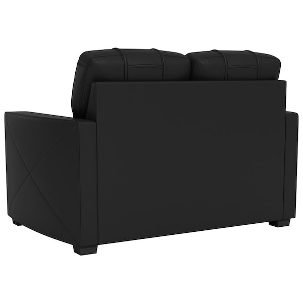 Dreamseat Silver Loveseat with Corvette Jake Symbol White Logo